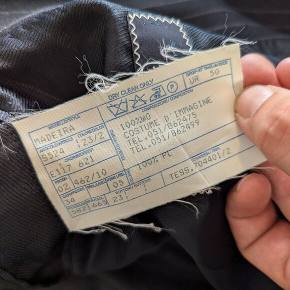 DANIELE ALESSANDRINI - Classic striped jacket - Sz 50 - Picture 7 of 7